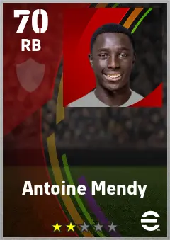 Antoine Mendy eFootball 2026 player card — 70 OVR RB