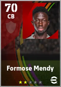 Formose Mendy eFootball 2026 player card — 70 OVR CB