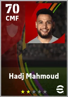 Hadj Mahmoud eFootball 2026 player card — 70 OVR CMF