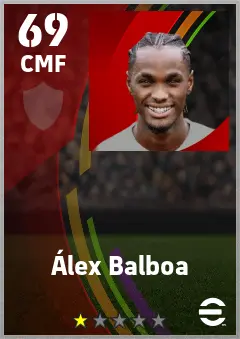 Alex Balboa eFootball 2026 player card — 69 OVR CMF