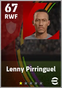Lenny Pirringuel eFootball 2026 player card — 67 OVR RWF