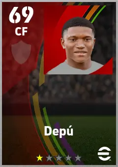 Depu eFootball 2026 player card — 69 OVR CF