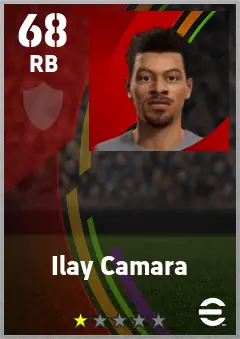 Ilay Camara eFootball 2026 player card — 68 OVR RB