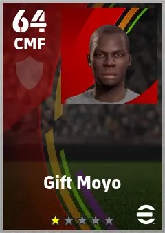 Gift Moyo eFootball 2026 player card — 64 OVR CMF