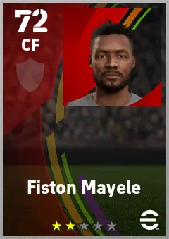 Fiston Mayele eFootball 2026 player card — 72 OVR CF