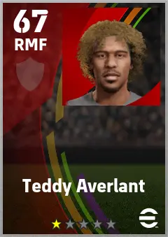 Teddy Averlant eFootball 2026 player card — 67 OVR RMF