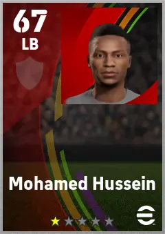 Mohamed Hussein eFootball 2026 player card — 67 OVR LB