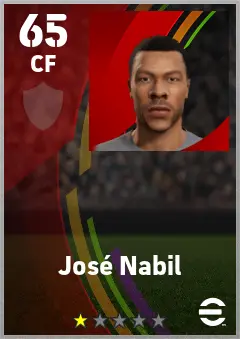 Jose Nabil eFootball 2026 player card — 65 OVR CF