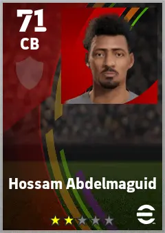 Hossam Abdelmaguid eFootball 2026 player card — 71 OVR CB
