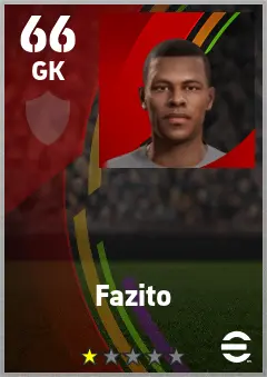Fazito eFootball 2026 player card — 66 OVR GK