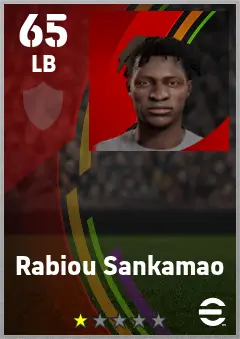 Rabiou Sankamao eFootball 2026 player card — 65 OVR LB