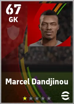 Marcel Dandjinou eFootball 2026 player card — 67 OVR GK