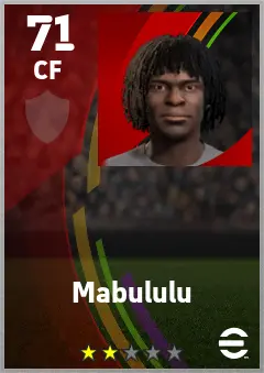 Mabululu eFootball 2026 player card — 71 OVR CF