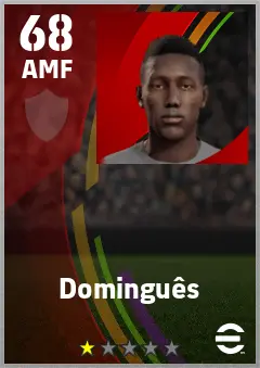 Domingues eFootball 2026 player card — 68 OVR AMF