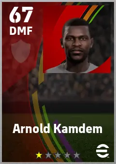 Arnold Kamdem eFootball 2026 player card — 67 OVR DMF