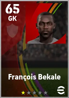 Francois Bekale eFootball 2026 player card — 65 OVR GK