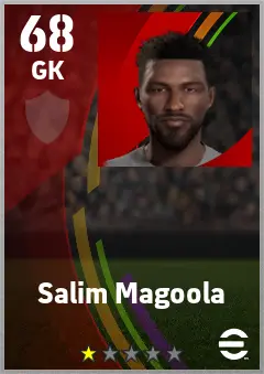 Salim Magoola eFootball 2026 player card — 68 OVR GK