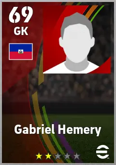 Gabriel Hemery eFootball 2026 player card — 69 OVR GK