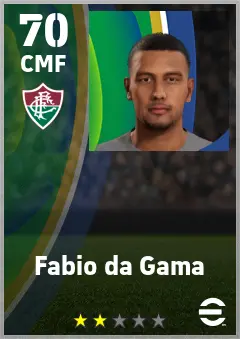 Fabio da Gama eFootball 2026 player card — 70 OVR CMF