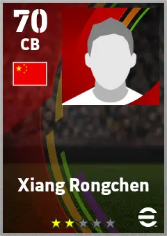 Xiang Rongchen eFootball 2026 player card — 70 OVR CB