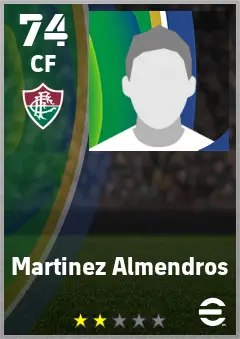 Martinez Almendros eFootball 2026 player card — 74 OVR CF