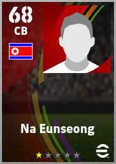 Na Eunseong eFootball 2026 player card — 68 OVR CB