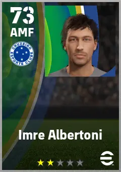 Imre Albertoni eFootball 2026 player card — 73 OVR AMF