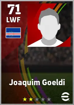 Joaquim Goeldi eFootball 2026 player card — 71 OVR LWF