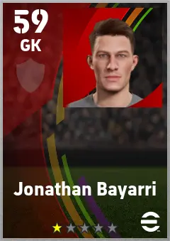 Jonathan Bayarri eFootball 2026 player card — 59 OVR GK