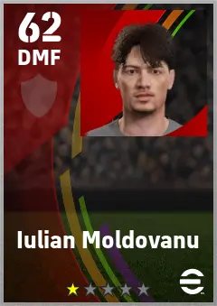 Iulian Moldovanu eFootball 2026 player card — 62 OVR DMF