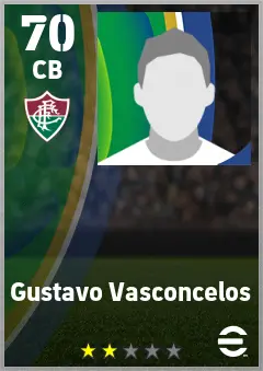 Gustavo Vasconcelos eFootball 2026 player card — 70 OVR CB