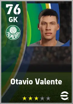 Otavio Valente eFootball 2026 player card — 76 OVR GK