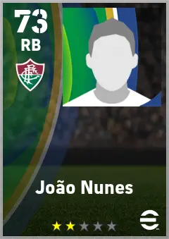 Joao Nunes eFootball 2026 player card — 73 OVR RB