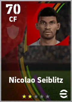 Nicolao Seiblitz eFootball 2026 player card — 70 OVR CF