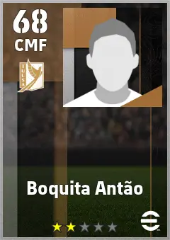 Boquita Antao eFootball 2026 player card — 68 OVR CMF