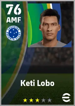 Keti Lobo eFootball 2026 player card — 76 OVR AMF