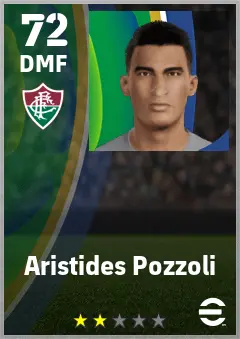 Aristides Pozzoli eFootball 2026 player card — 72 OVR DMF