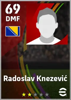 Radoslav Knezevic eFootball 2026 player card — 69 OVR DMF