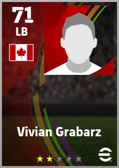 Vivian Grabarz eFootball 2026 player card — 71 OVR LB