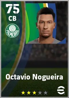 Octavio Nogueira eFootball 2026 player card — 75 OVR CB
