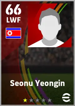 Seonu Yeongin eFootball 2026 player card — 66 OVR LWF