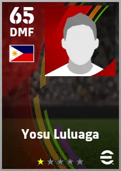 Yosu Luluaga eFootball 2026 player card — 65 OVR DMF