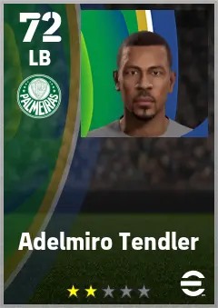 Adelmiro Tendler eFootball 2026 player card — 72 OVR LB