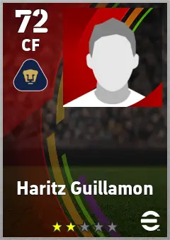 Haritz Guillamon eFootball 2026 player card — 72 OVR CF