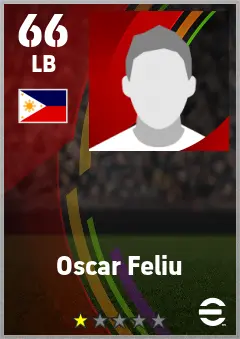 Oscar Feliu eFootball 2026 player card — 66 OVR LB
