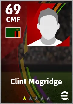 Clint Mogridge eFootball 2026 player card — 69 OVR CMF