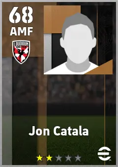 Jon Catala eFootball 2026 player card — 68 OVR AMF