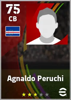 Agnaldo Peruchi eFootball 2026 player card — 75 OVR CB
