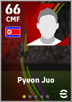 Pyeon Juo eFootball 2026 player card — 66 OVR CMF