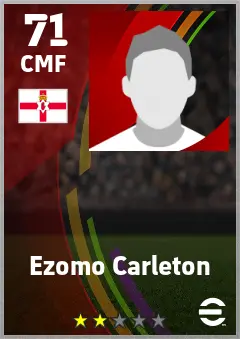 Ezomo Carleton eFootball 2026 player card — 71 OVR CMF